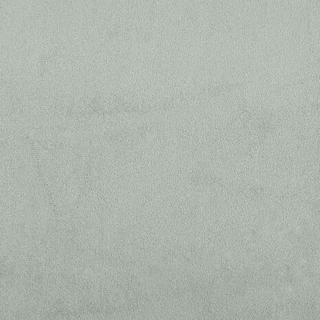 Schommelstoel met voetenbank fluweel lichtgrijs 9