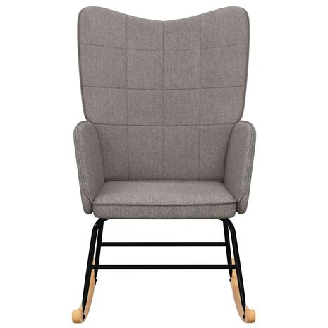 Schommelstoel stof taupe 3