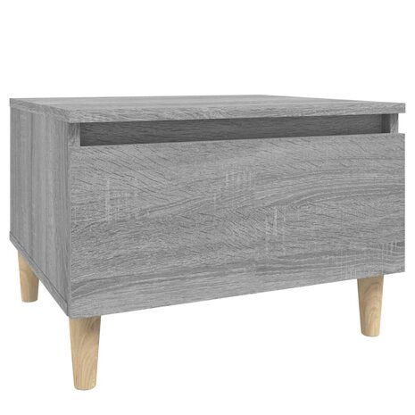 Bijzettafel 50x46x35 cm bewerkt hout grijs sonoma eikenkleurig 2