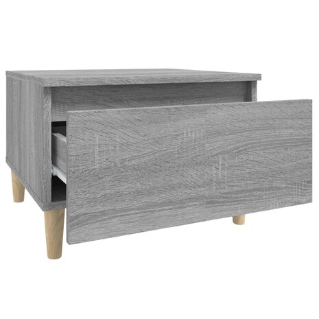 Bijzettafel 50x46x35 cm bewerkt hout grijs sonoma eikenkleurig 7