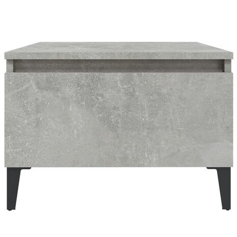 Bijzettafel 50x46x35 cm bewerkt hout betongrijs 6