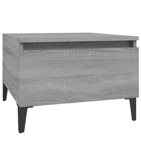 Bijzettafel 50x46x35 cm bewerkt hout grijs sonoma eikenkleurig 2