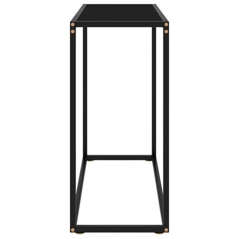 Wandtafel 80x35x75 cm gehard glas zwart 3