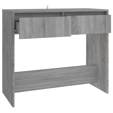 Wandtafel 89x41x76,5 cm bewerkt hout grijs sonoma eikenkleurig 7