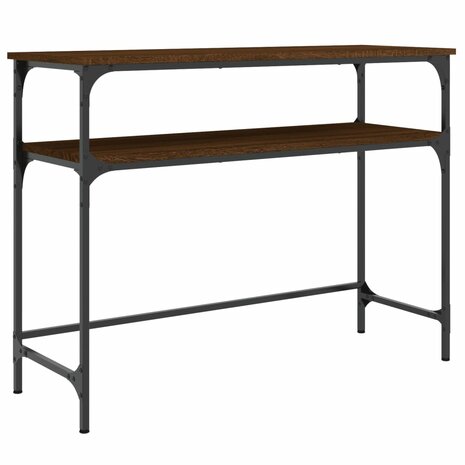 Wandtafel 100x35,5x75 cm bewerkt hout bruin eikenkleur 2