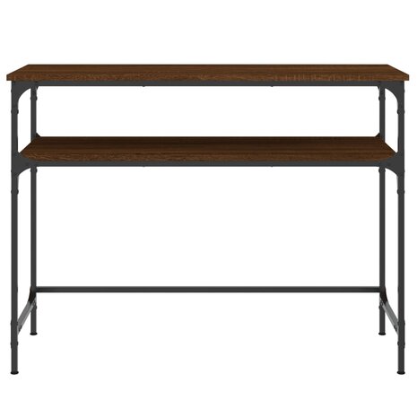 Wandtafel 100x35,5x75 cm bewerkt hout bruin eikenkleur 4