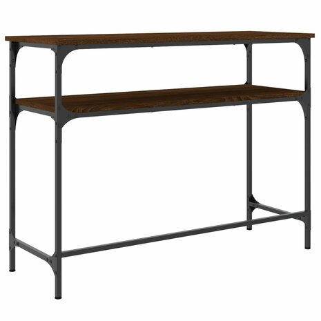 Wandtafel 100x35,5x75 cm bewerkt hout bruin eikenkleur 6