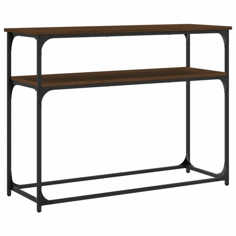 Wandtafel 100x35,5x75 cm bewerkt hout bruin eikenkleur 6
