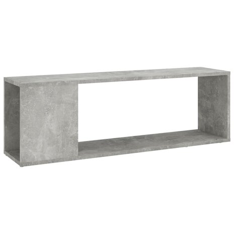 Tv-meubel 100x24x32 cm bewerkt hout betongrijs 2