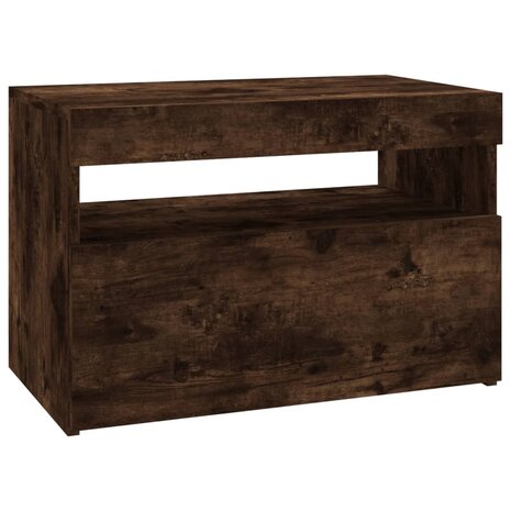 Tv-meubel met LED-verlichting 60x35x40 cm gerookt eikenkleurig 8