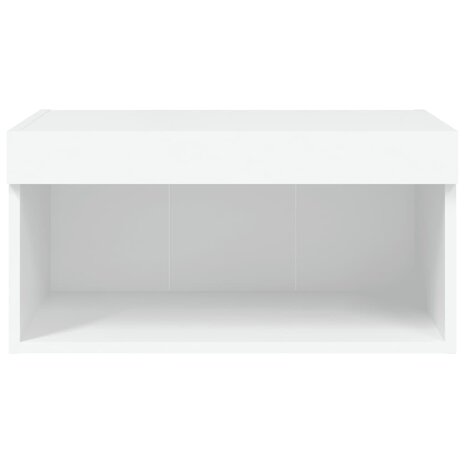 Tv-meubel met LED-verlichting 60x30x30 cm wit 8