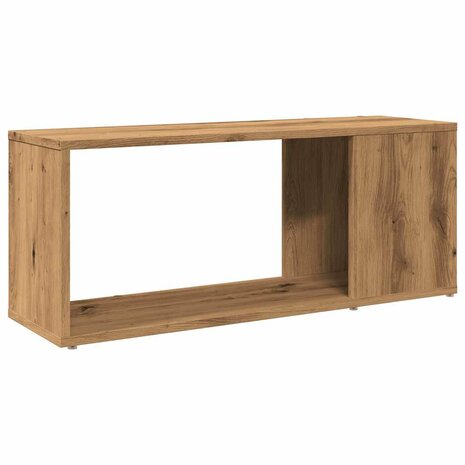 Tv-meubel 80x24x32cm bewerkt hout artisanaal eikenkleur 7