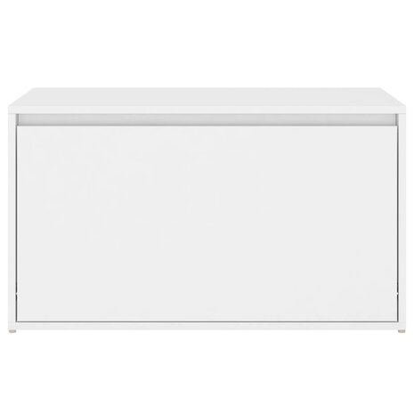 Halbankje 80x40x45 cm bewerkt hout wit 5