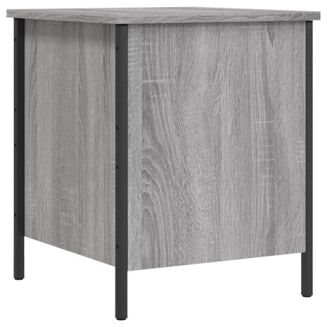 Opbergbankje 40x42,5x50 cm bewerkt hout grijs sonoma eikenkleur 2