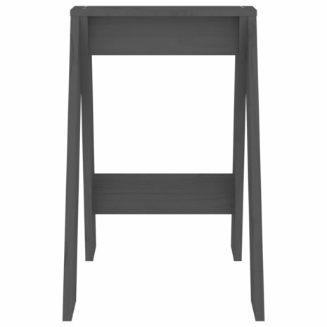 Krukken 2 st 40x40x60 cm massief grenenhout grijs 6