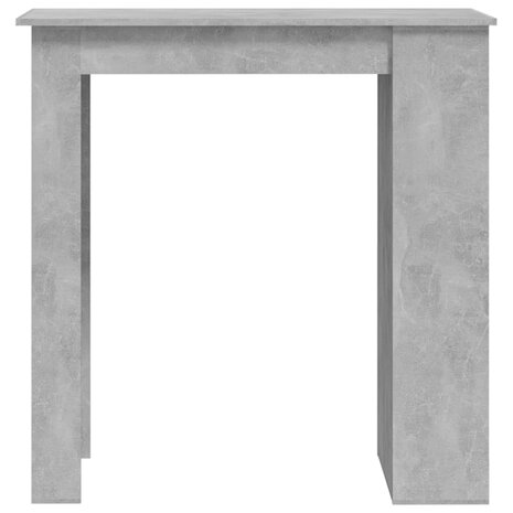 Bartafel met opbergrek 102x50x103,5 cm spaanplaat betongrijs 5