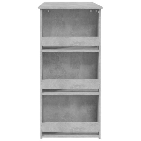 Bartafel met opbergrek 102x50x103,5 cm spaanplaat betongrijs 6