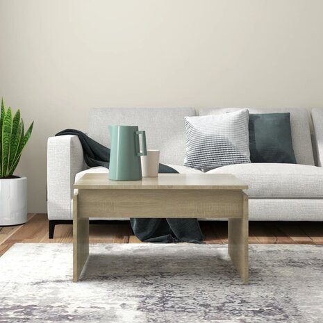 Salontafel 68x50x38 cm bewerkt hout sonoma eikenkleurig 3