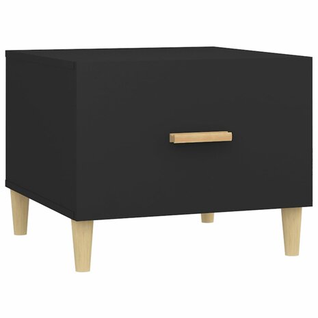 Salontafel 50x50x40 cm bewerkt hout zwart 2