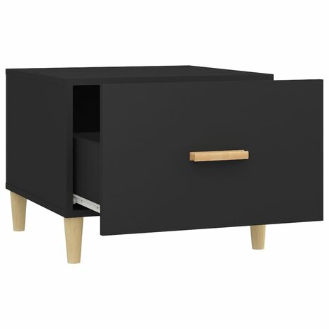 Salontafel 50x50x40 cm bewerkt hout zwart 7