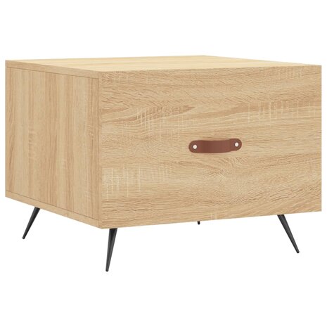 Salontafel 50x50x35 cm bewerkt hout sonoma eikenkleurig 2