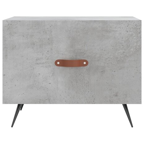 Salontafel 50x50x40 cm bewerkt hout betongrijs 5