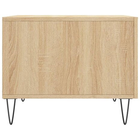 Salontafel 50x50x35 cm bewerkt hout sonoma eikenkleurig 7