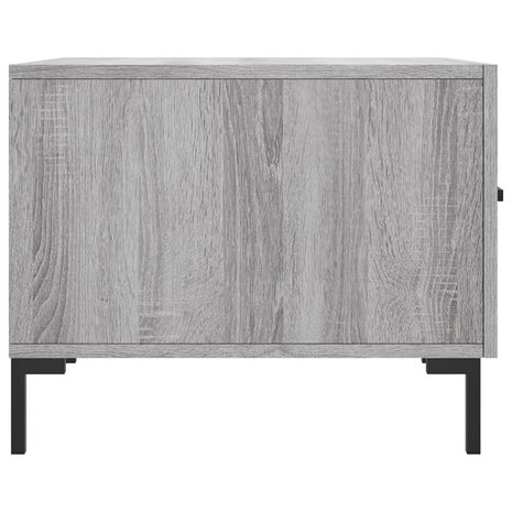 Salontafel 50x50x40 cm bewerkt hout grijs sonoma eiken 7