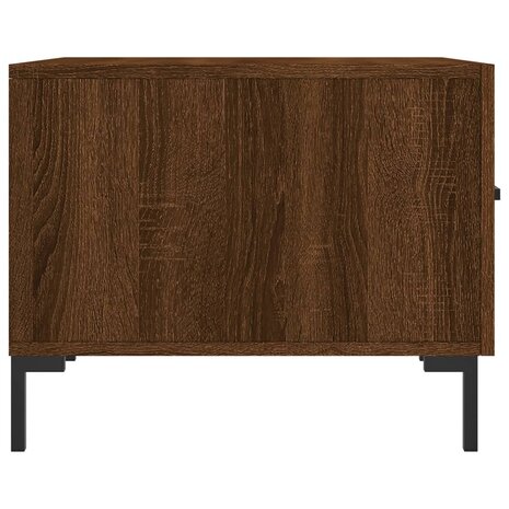 Salontafel 50x50x40 cm bewerkt hout bruin eikenkleur 7
