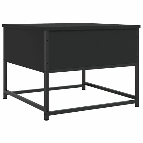 Salontafel 51x51x40 cm bewerkt hout zwart 8