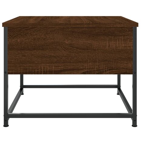 Salontafel 51x51x40 cm bewerkt hout bruin eikenkleur 7