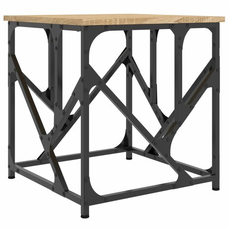Salontafel 45x45x47,5 cm bewerkt hout sonoma eikenkleurig 2