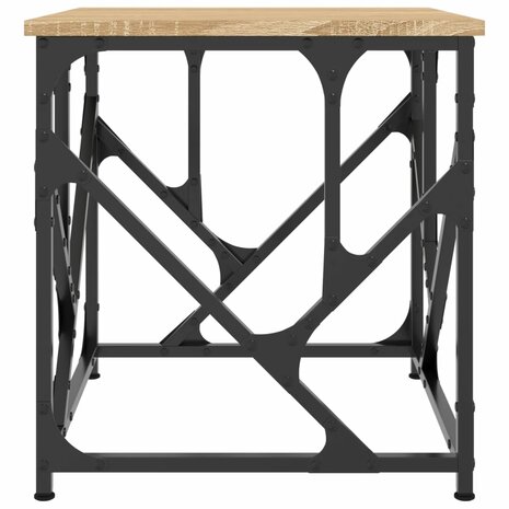 Salontafel 45x45x47,5 cm bewerkt hout sonoma eikenkleurig 4
