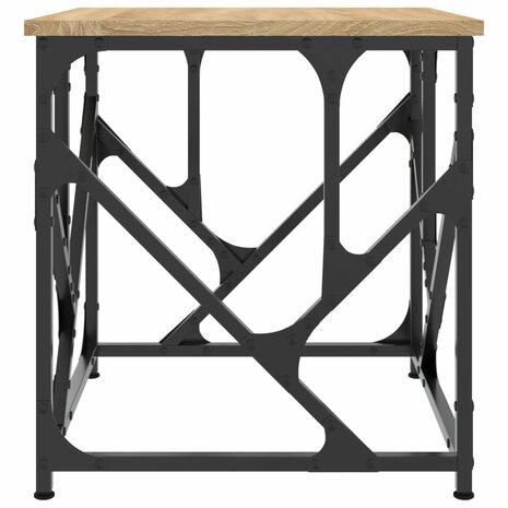 Salontafel 45x45x47,5 cm bewerkt hout sonoma eikenkleurig 5