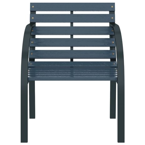 Tuinstoelen 2 st hout grijs 4