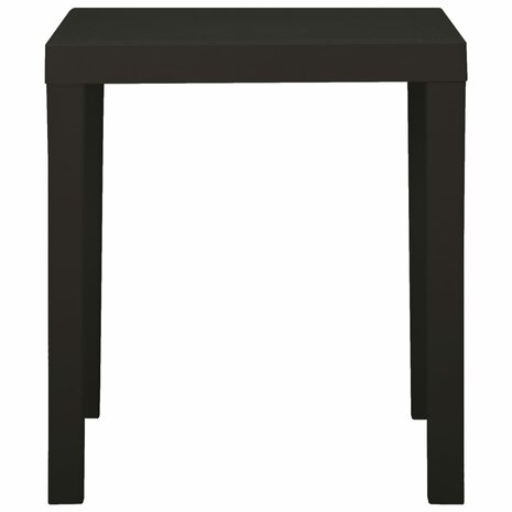 Tuintafel 79x65x72 cm kunststof antracietkleurig 3