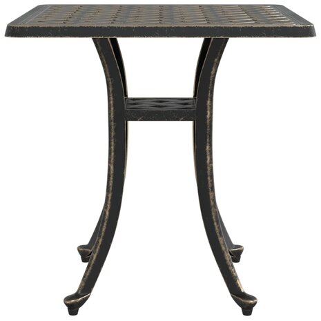 Tuintafel 53x53x53 cm gietaluminium bronskleurig 6