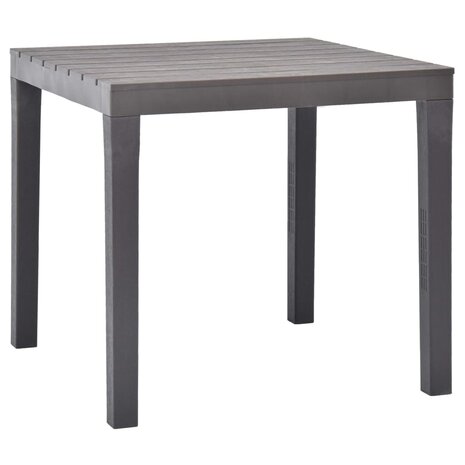Tuintafel 78x78x72 cm kunststof mokka 1