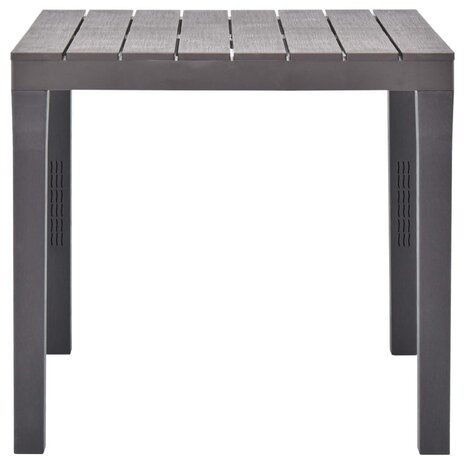 Tuintafel 78x78x72 cm kunststof mokka 3