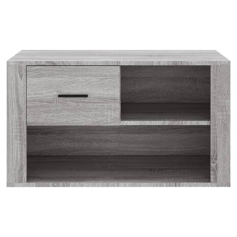 Schoenenkast 80x35x45 cm bewerkt hout grijs sonoma 5