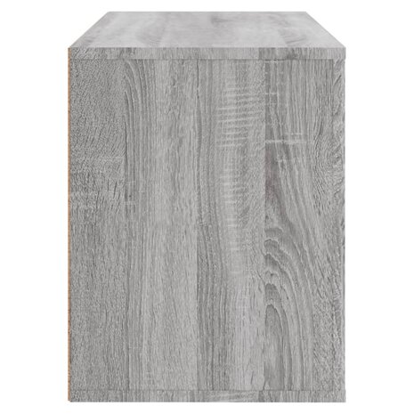 Schoenenkast 80x35x45 cm bewerkt hout grijs sonoma 6