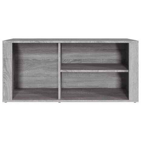 Schoenenkast 100x35x45 cm bewerkt hout grijs sonoma 5