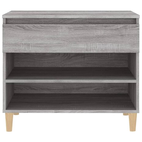 Schoenenkast 70x36x60 cm bewerkt hout sonoma grijs 7