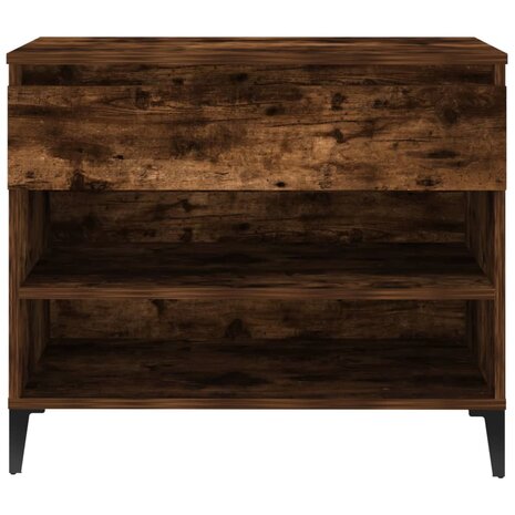 Schoenenkast 70x36x60 cm bewerkt hout gerookt eikenkleurig 7