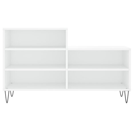 Schoenenkast 102x36x60 cm bewerkt hout wit 4