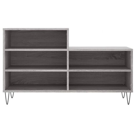 Schoenenkast 102x36x60 cm bewerkt hout sonoma grijs 4