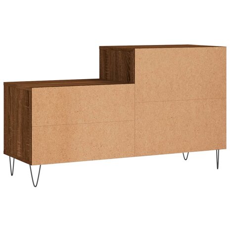 Schoenenkast 102x36x60 cm bewerkt hout bruin eikenkleur 6