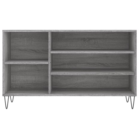 Schoenenkast 102x36x60 cm bewerkt hout sonoma grijs 4