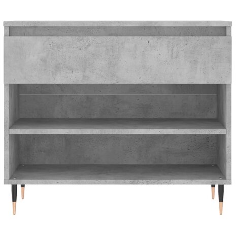 Schoenenkast 70x36x60 cm bewerkt hout betongrijs 6