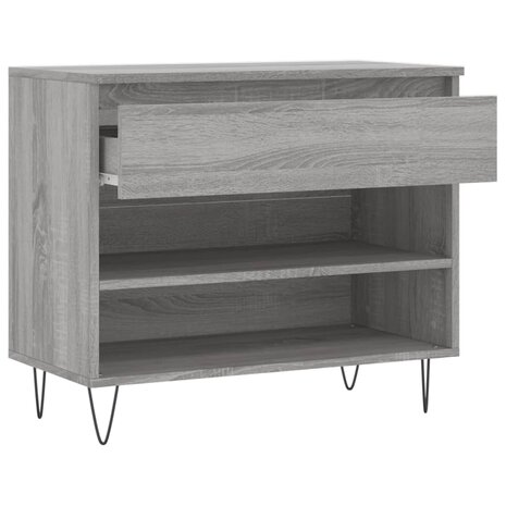 Schoenenkast 70x36x60 cm bewerkt hout sonoma grijs 6
